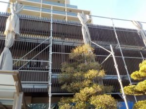 刈谷市　木製化粧格子　防虫ステイン　外壁塗装　施工例