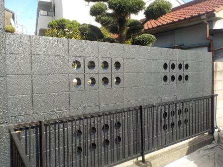 名古屋市昭和区　コンクリート　外構防水塗装　施工例