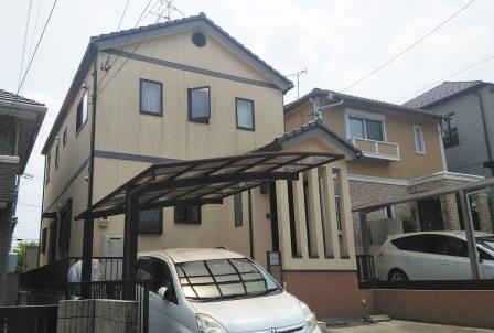 尾張旭市 ナチュラルモダン住宅 外壁塗装施工例 イメージ