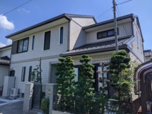 一宮市　セキスイハウス　ダブルトーン外壁塗装　施工例