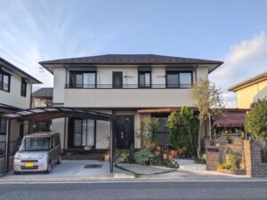 大垣市　洋風エレガンス住宅　外壁塗装　施工例