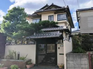 名古屋市天白区　上品なベージュ系　和風住宅　外壁塗装　施工例
