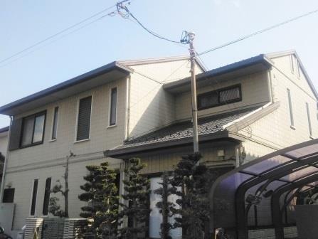 一宮市 セキスイハウス ダブルトーン外壁塗装 施工例 塗装前 イメージ