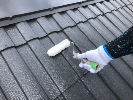 一宮市 セキスイハウス ダブルトーン外壁塗装 施工例 上塗り イメージ