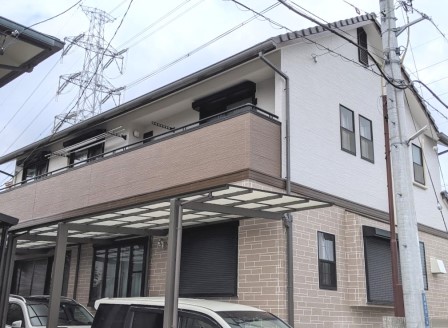 日進市 外壁サイディング ダブルトーン塗装 施工後2