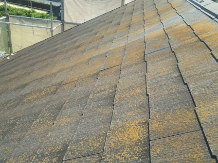 瀬戸市 外壁ダブルトーン塗装 施工例 屋根塗装前 イメージ