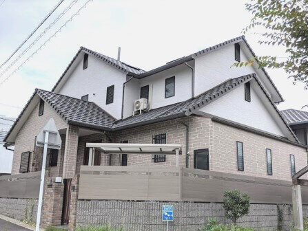 日進市 ダブルトーン外壁塗装 施工例