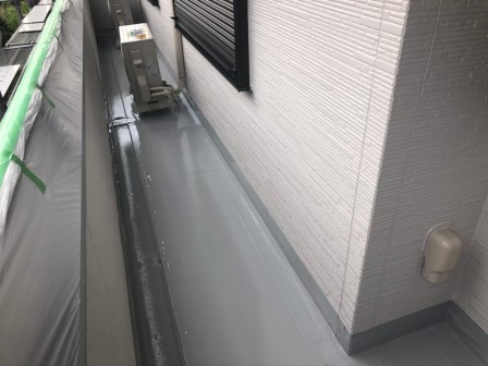 ベランダ塩ビシート塗装 完成