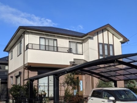 西尾市　住友林業　ダブルトーン外壁塗装　施工例　塗装後　イメージ