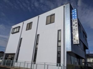 江南市　会社事務所　外壁修繕塗装　施工例