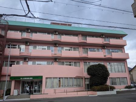 名古屋市東区　老人ホーム　ローズピンク系　外壁塗装　施工例の写真
