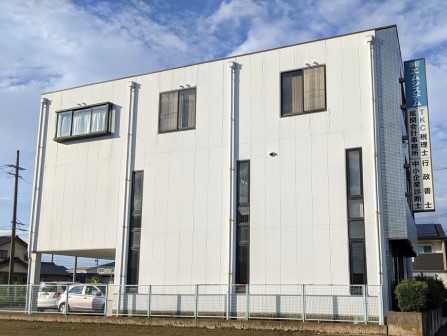 江南市 会社事務所 外壁修繕塗装 施工前 イメージ