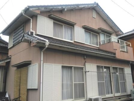 刈谷市 グリーン系 カントリー風住宅 外壁塗装 施工例 塗装前 イメージ