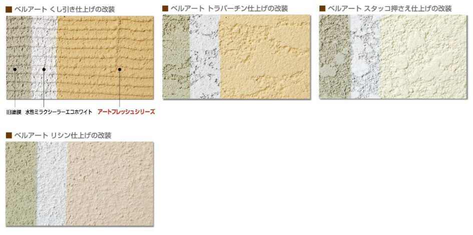 アートフレッシュの仕上がり状態　外壁塗装価格　イメージ