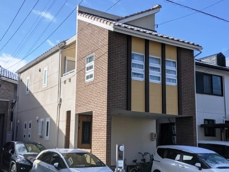 中村区　ナチュラルテイスト洋風住宅　外壁塗装　施工例の写真