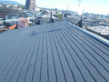 日進市 カラーベスト屋根塗装 施工後