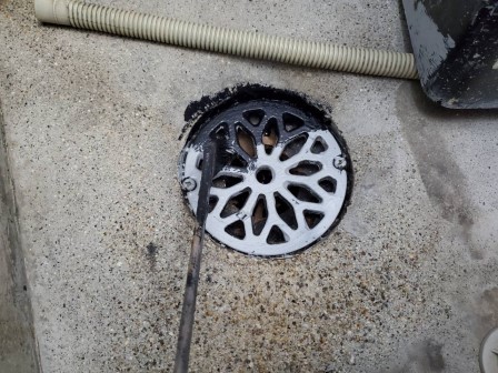 ドレン塗装 上塗り1回目