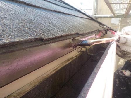 みよし市　積水ハウス　外壁塗装　施工例　鼻隠し上塗り　イメージ