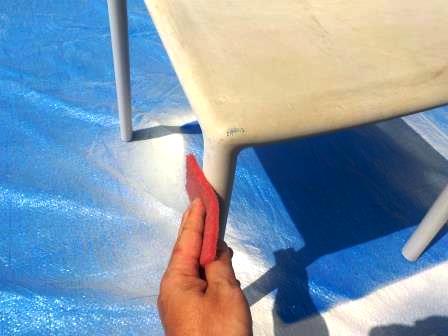 瀬戸市 イタリア製樹脂チェアー塗装 施工例 イメージ