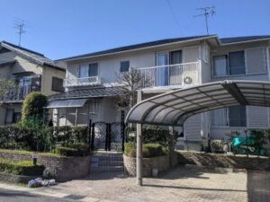 瀬戸市　2階建て洋風住宅　外壁塗装　施工例
