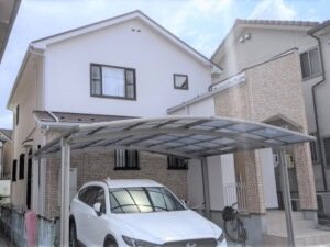 犬山市　ナチュラルモダン　外壁トリプルトーン塗装　施工例