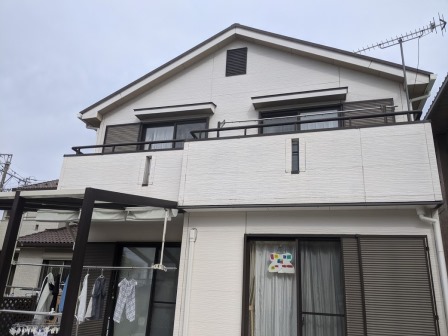 犬山市 ナチュラルモダン 外壁トリプルトーン塗装 施工例 塗装前 イメージ