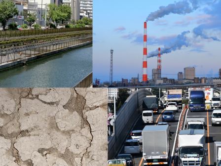 外壁に雨水が当たっていない　イメージ