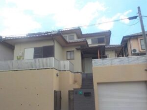 可児市　洗練されたベージュ系　和風住宅　外壁塗装　施工例