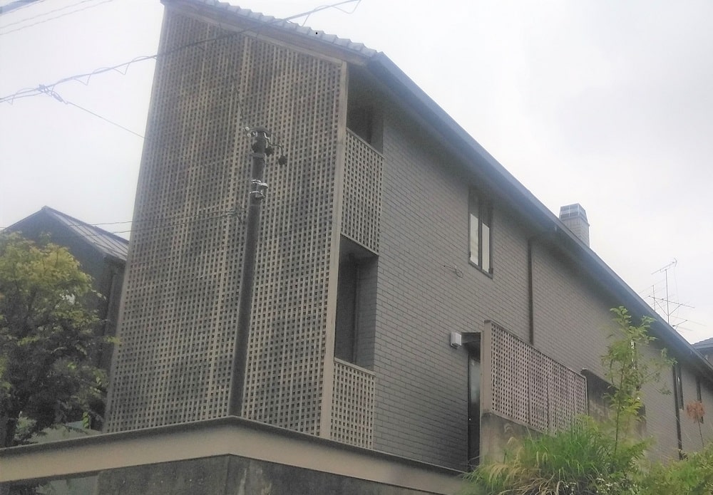 名古屋市名東区 クールモダン住宅 外壁タイル撥水塗装 施工前 イメージ