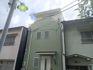 名古屋市熱田区　３階建て住宅　外壁塗装　施工例
