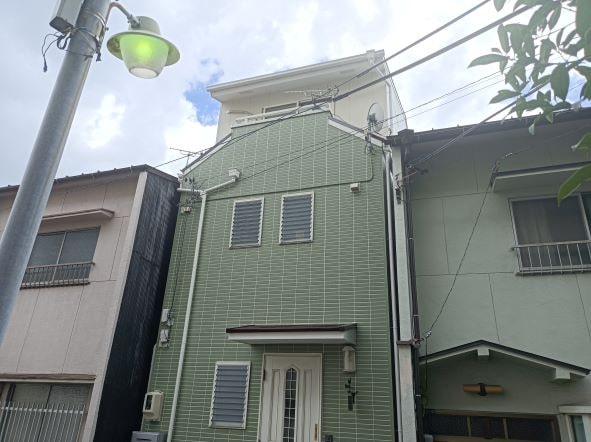 名古屋市熱田区　３階建て住宅　外壁塗装　施工例の写真