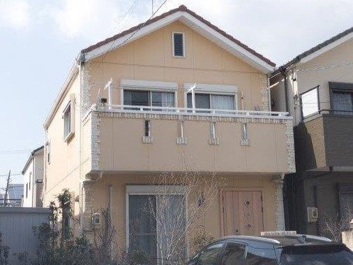 西区 南欧風住宅 外壁塗装 施工前イメージ