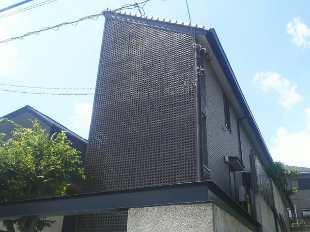 名東区 クールモダン住宅 外壁タイル撥水塗装 施工後 イメージ2