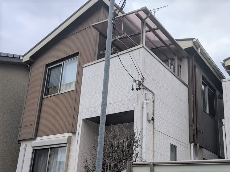 名古屋市守山区 外壁塗装 シンプルモダン住宅 施工例 イメージ