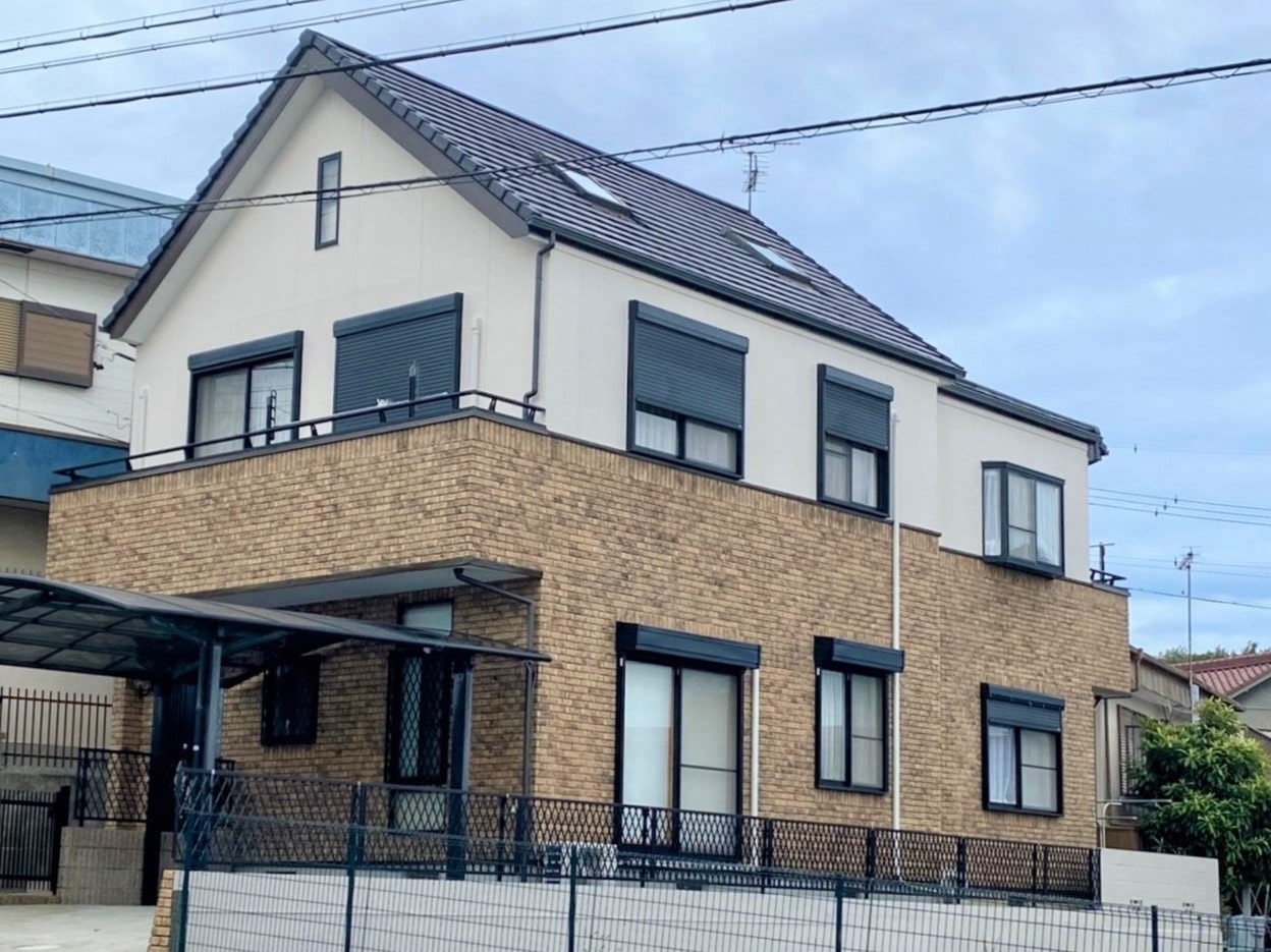 守山区 ナチュラルモダン住宅 外壁塗装 施工後 イメージ