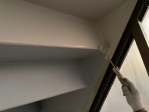 名古屋市東区 外壁塗装の現場から 階段裏側塗装