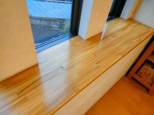 名古屋市北区　外壁塗装の追加工事　木製カウンター塗装　完成②
