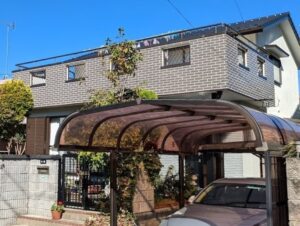 可児市　エレガントな洋風住宅　ダブルトーン　外壁塗装 施工例