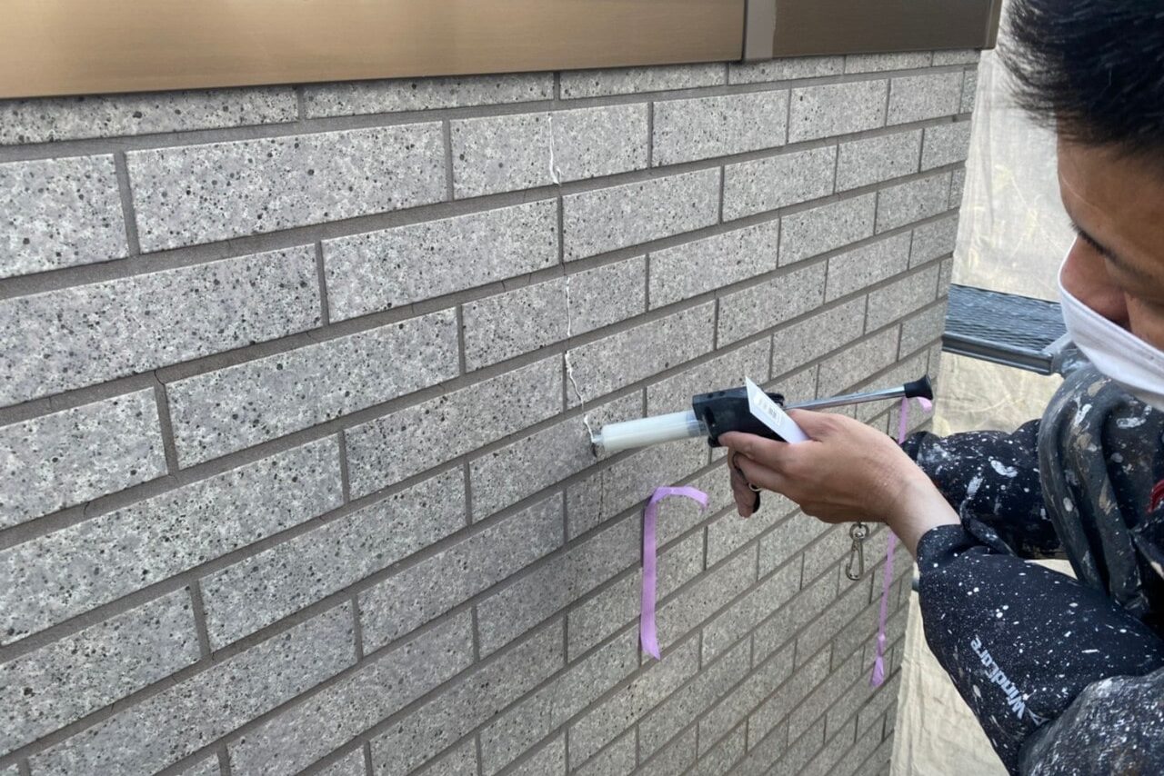 愛西市 外壁塗装 下地調整 イメージ