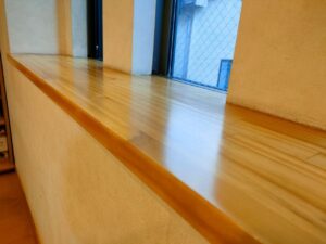 名古屋市北区　外壁塗装の追加工事　木製カウンター塗装　完成③