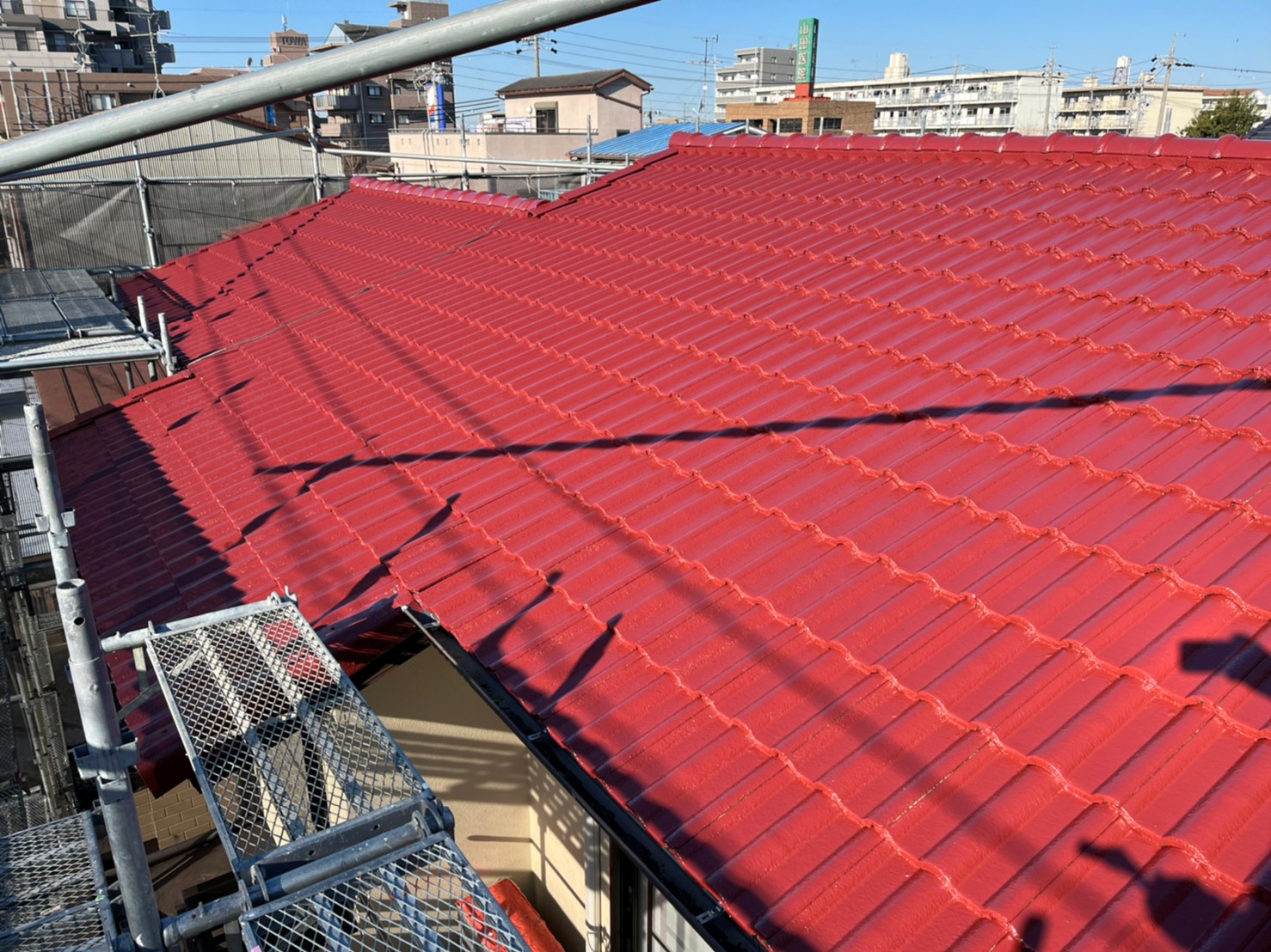 守山区 モニエル瓦屋根塗装 施工後 イメージ