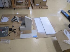 清須　業務用プリンター塗装　ケレン完了　イメージ