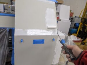 清須　業務用プリンター塗装　下塗り　イメージ⑤