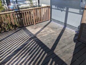 名古屋市天白区　外壁塗装　ウッドデッキ塗装前