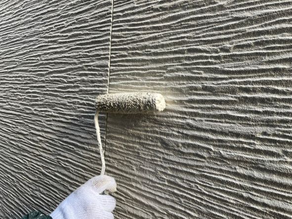 名東区 ベージュ×緑 スタイリッシュ住宅 外壁塗装 施工例 サイディング外壁塗装 イメージ