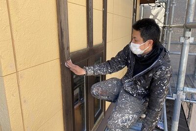 名古屋市熱田区の外壁塗装前 下地調整 イメージ