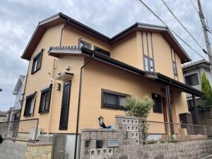 春日井市　２階建て住宅　外壁塗装　施工例
