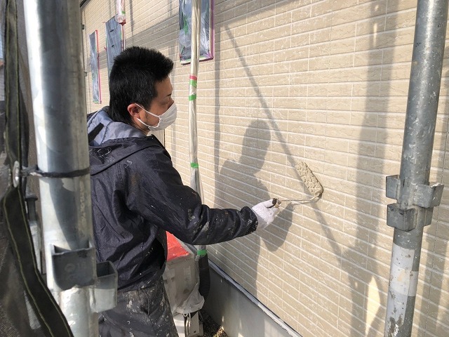 江南市 ミサワホーム 外壁ダブルトーン塗装 施工例 外壁塗装上塗り イメージ