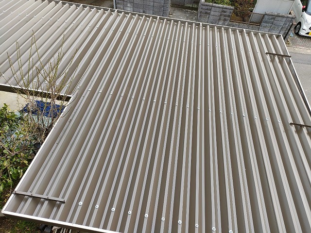 江南 ガレージ屋根塗装 施工例