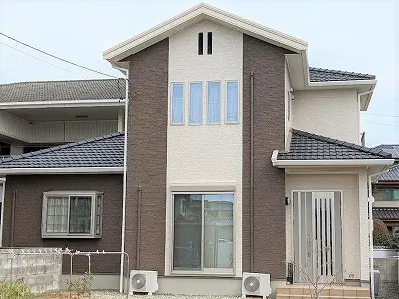 鈴鹿市　タマホーム　ツートンカラー外壁塗装　施工例の写真